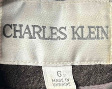 Load image into Gallery viewer, Charles Klein Womens Black Long Sleeve Collared Button Front Trench Coat Size 6
