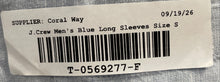Load image into Gallery viewer, J.Crew Mens Blue Long Sleeve Pocket Collared Button-Up Shirt Size Small
