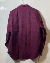 Load image into Gallery viewer, Calvin Klein Mens Red Plaid Print Cotton Dress Shirt Size L 16-16 1/2 With Tag
