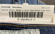 Load image into Gallery viewer, Calvin Klein Womens Blue Medium Wash Pockets Denim Skinny Jeans Pants Size 6X30
