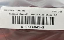 Load image into Gallery viewer, Antonio Cerrelli Mens 7007 Blue Faux Leather Moc Toe Slip-On Loafer Shoes Sz 9.5
