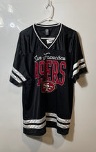 Load image into Gallery viewer, NFL Mens Black San Francisco 49ers Printed Short Sleeve Football Jersey Size 1X
