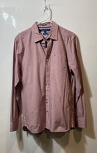 Load image into Gallery viewer, Tommy Hilfiger Mens Red Printed Custom Fit Button-Up Shirt Size Medium
