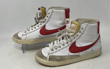 Load image into Gallery viewer, Nike Womens Blazer Mid 77 White Red Leather Lace-Up Sneakers Shoes Size 7.5
