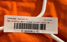 Load image into Gallery viewer, Reebok Mens Orange Miami Dolphins Short Sleeve Football T-Shirt Size XL
