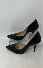 Load image into Gallery viewer, Michael Kors Womens Black Leather Pointed Toe Slip-On Pump Heels Size 37

