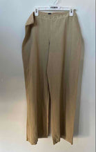Load image into Gallery viewer, Chopin Womens Tan Flat Front Elastic Waist Pull-On Wide-Leg Pants Size XL
