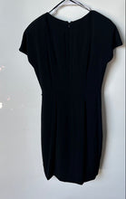 Load image into Gallery viewer, Richard Warren Saks Fifth Avenue Womens Black Back Zip Wrap Dress Size 6
