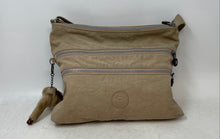 Load image into Gallery viewer, Kipling Womens Beige Charm Adjustable Strap Shoulder Crossbody Handbag
