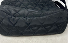 Load image into Gallery viewer, Vera Bradley Womens Black Quilted Detachable Strap Double Handle Tote Handbag
