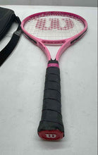 Load image into Gallery viewer, Wilson Burn Pink Junior Lightweight Tennis Racket With Handle Grip In Case
