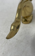 Load image into Gallery viewer, Vintage Gold-Tone Mid-Century Modern Swan Sculpture Figurine w/ Raised Wings

