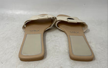 Load image into Gallery viewer, Zara Womens Beige Leather Open Toe Slip-On Crossed Strap Flat Sandals Size EU 35
