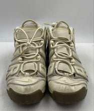 Load image into Gallery viewer, Authentic Nike Mens Air More Uptempo Cream Sneaker Shoes Size 10.5 Damaged
