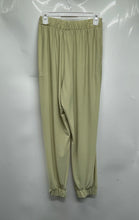 Load image into Gallery viewer, Zara Womens Green Pleated Front Elastic Waist Pull-On Jogger Pants Size Medium
