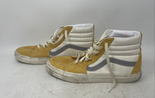 Load image into Gallery viewer, Vans Mens Sk8-Hi Yellow White Gray Round Toe Lace-Up Sneaker Shoes Size 10
