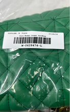 Load image into Gallery viewer, Zara Womens Green Leather Quilted Chain Strap Mini Clutch Purse
