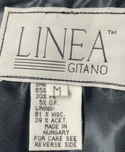 Load image into Gallery viewer, Linea Gitano Mens Black Red And Gray Printed Formal Button Front Vest Size M
