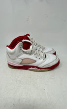 Load image into Gallery viewer, Nike Kids Air Jordan 5 440892-106 White Red Lace-Up Sneaker Shoes Size 5.5Y
