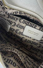 Load image into Gallery viewer, Juicy Couture Womens White Signature Embossed Leather Single Strap Shoulder Bag
