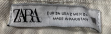 Load image into Gallery viewer, Zara Womens Off White Denim Light Wash High-Rise Straight Jeans Pants Size 2
