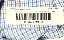 Load image into Gallery viewer, Brooks Brothers Mens Regent Blue Plaid Cotton Long Sleeve Button-Up Shirt Size M
