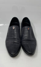 Load image into Gallery viewer, Franco Lucci Mens Black Leather Round Toe Slip-On Loafer Shoes Size EUR 41
