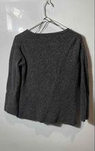 Load image into Gallery viewer, Massimo Duti Womens Gray Long Sleeve V-Neck Pullover Sweater Size Small
