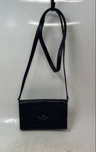 Load image into Gallery viewer, Kate Spade New York Womens Black Leather Single Strap Flap Over Crossbody Bag
