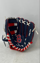Load image into Gallery viewer, Franklin MLB Boston Red Sox Kids Blue Red Professional Baseball Glove Sz 9.5 In
