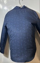Load image into Gallery viewer, Perry Ellis Mens Blue Floral Long Sleeve Collared Button-Up Shirt Size Large
