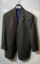 Load image into Gallery viewer, Bill Blass Essentials Mens Brown Long Sleeve Collared Two-Button Blazer Size 48R
