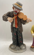 Load image into Gallery viewer, Lot Of 5 Pcs Flambro Multicolor Porcelain Mixed Variety Circus Clown Figurines
