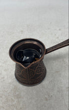 Load image into Gallery viewer, Brown Engraved Handle Kitchenware Metal Classic Turkish Tea Coffee Pot
