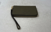 Load image into Gallery viewer, Michael Kors Womens Dark Green Saffiano Leather ID Window Zip-Around Wallet
