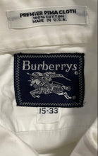 Load image into Gallery viewer, Authentic Burberrys Mens White Long Sleeve Dress Shirt Size 15/33

