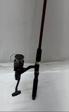 Load image into Gallery viewer, Casting Spinning Fishbonz Red Black Fishing Pole Rod And Reel Combo
