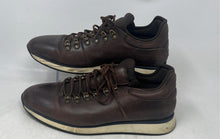 Load image into Gallery viewer, Massimo Dutti Mens Brown Leather Round Toe Lace-Up Sneakers Shoes Size EUR 44
