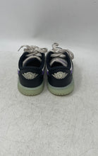 Load image into Gallery viewer, Nike Unisex Baby Air Jordan 1 Low OG Black White Purple Sneakers Shoes Size 10C
