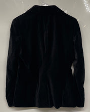 Load image into Gallery viewer, New York &amp; Company Womens Black Long Sleeve Peak Lapel One-Button Blazer Size 6
