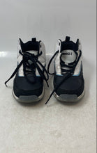 Load image into Gallery viewer, AND 1 Kids Black White Blue Lace-Up High Top Basketball Shoes Size 1Y
