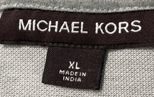 Load image into Gallery viewer, Michael Kors Mens Gray Short Sleeve Collared Casual Golf Polo Shirt Size XL
