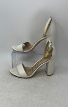 Load image into Gallery viewer, Sam Edelman Womens Daniella White Block Heel Ankle Strap Sandals Size 9.5
