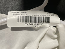 Load image into Gallery viewer, Michael Kors Womens White Long Sleeve Off The Shoulder Blouse Top Size P/M

