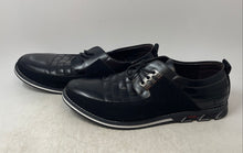 Load image into Gallery viewer, Gatsby Mens Orthopedic Black Leather Lace-Up Round Toe Derby Dress Shoes Size 11
