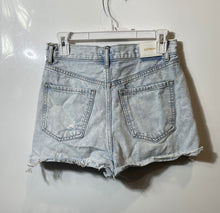 Load image into Gallery viewer, Express Womens Blue Denim Cotton Pockets Distressed Raw Hem Cut-Off Shorts Sz 4
