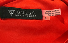 Load image into Gallery viewer, Guess Womens Red One Shoulder Sleeve Asymmetrical Side Zip Mini Dress Size 4
