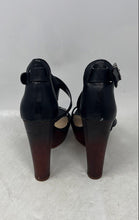 Load image into Gallery viewer, Vince Camuto Womens Black Leather Block Heel Platform Strappy Sandals Size 6.5M

