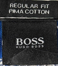 Load image into Gallery viewer, Hugo Boss Mens Blue White Pima Cotton Short Sleeve Regular Fit Polo Shirt Sz XXL
