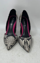 Load image into Gallery viewer, Aldo Womens Black Gray Pink Snakeskin Print Pointed Toe D'Orsay Heels Size 8
